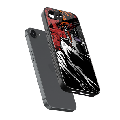 naruto vermilion back phone cover | glass case for iphone 16e