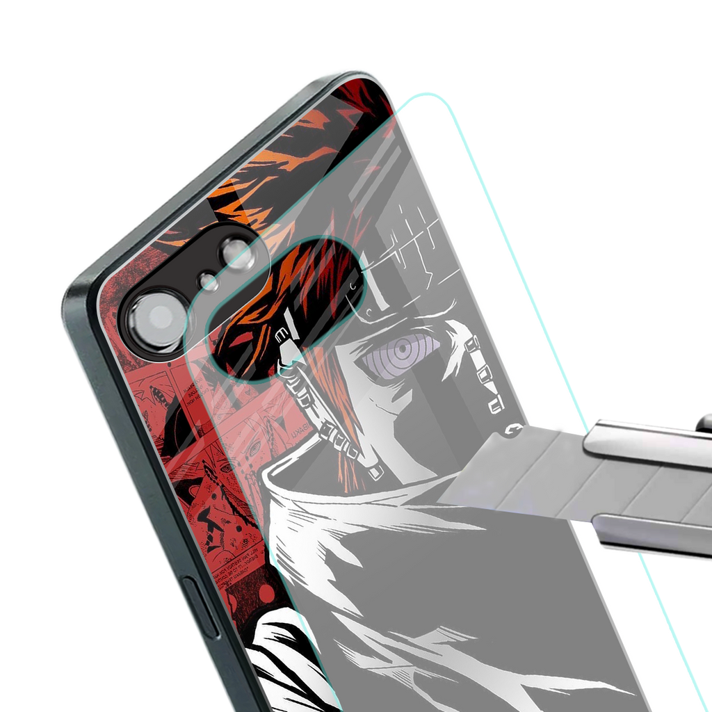 naruto vermilion back phone cover | glass case for iphone 16e