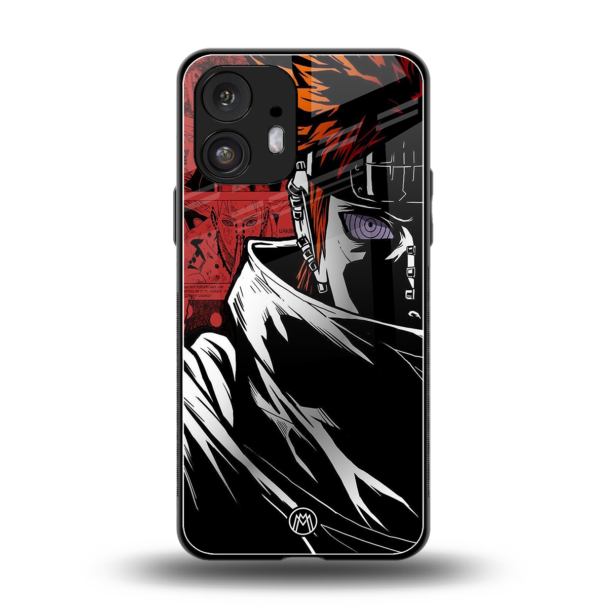naruto vermilion back phone cover | glass case for nothing phone 2