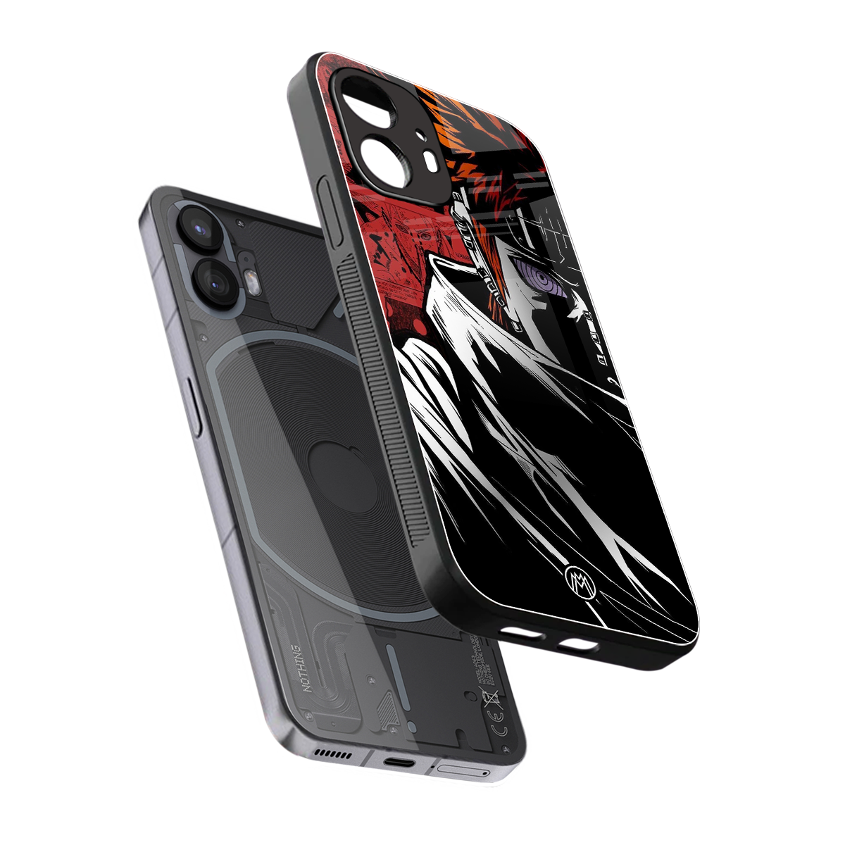 naruto vermilion back phone cover | glass case for nothing phone 2