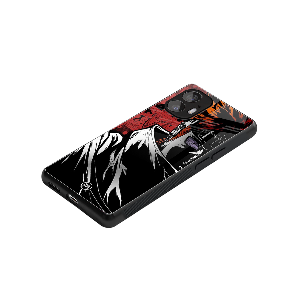 naruto vermilion back phone cover | glass case for nothing phone 2