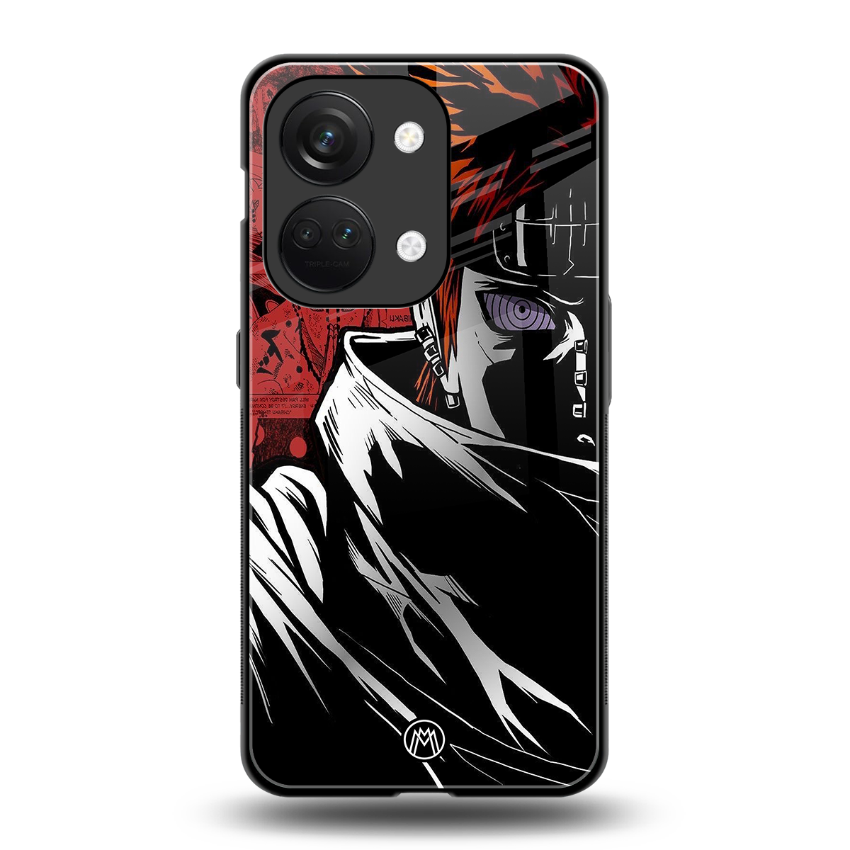 naruto vermilion back phone cover | glass case for oneplus nord 3