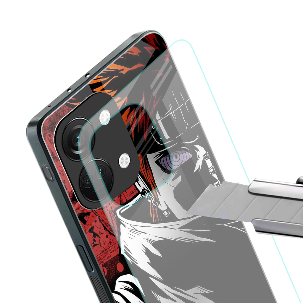 naruto vermilion back phone cover | glass case for oneplus nord 3
