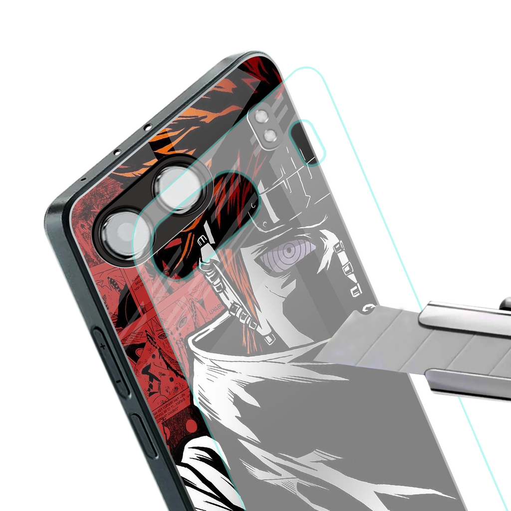 naruto vermilion back phone cover | glass case for oneplus nord 4