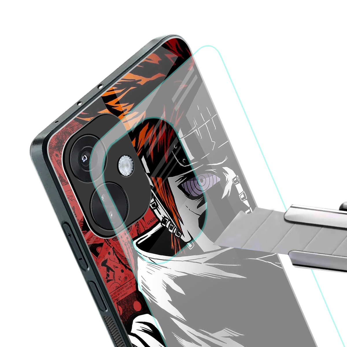 naruto vermilion back phone cover | glass case for oneplus nord ce 3