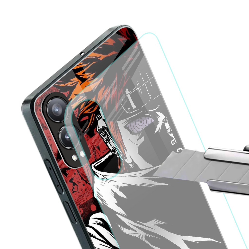 naruto vermilion back phone cover | glass case for oneplus nord ce 4 lite