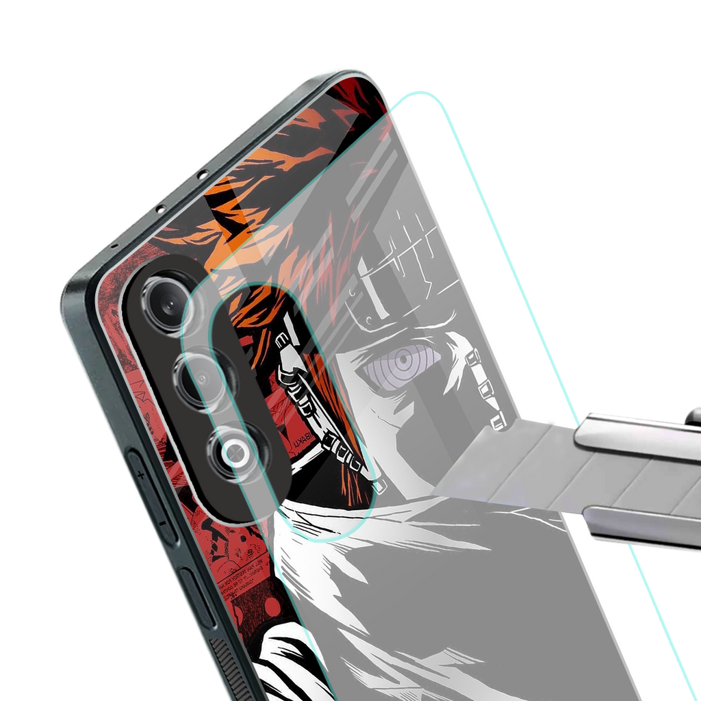 naruto vermilion back phone cover | glass case for oneplus nord ce 4
