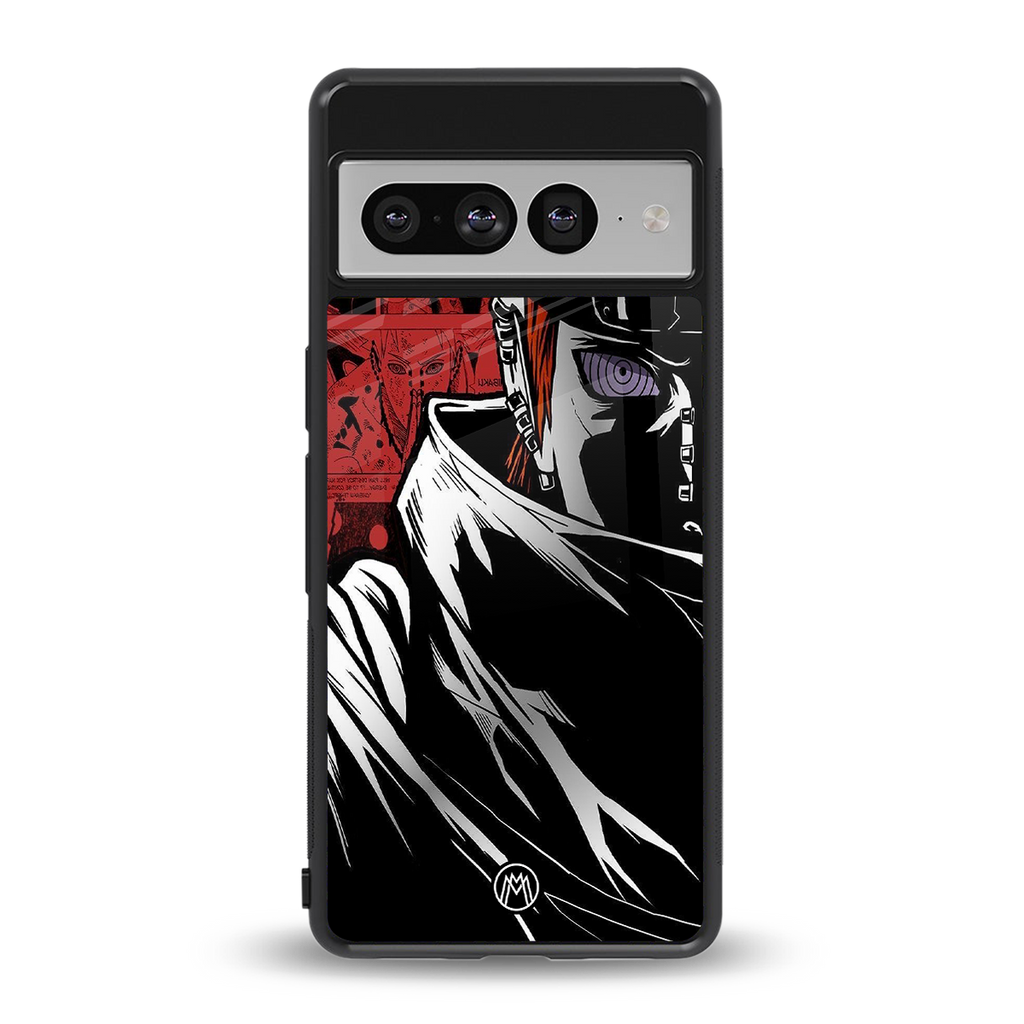 naruto vermilion back phone cover | glass case for google pixel 7 pro