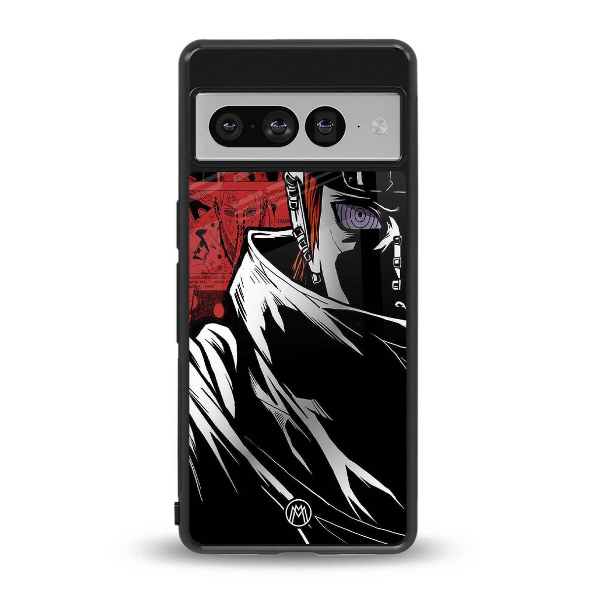 naruto vermilion back phone cover | glass case for google pixel 7 pro