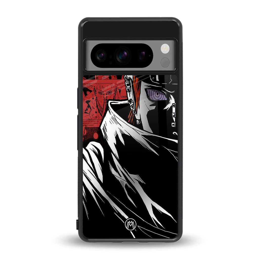 naruto vermilion back phone cover | glass case for google pixel 8 pro