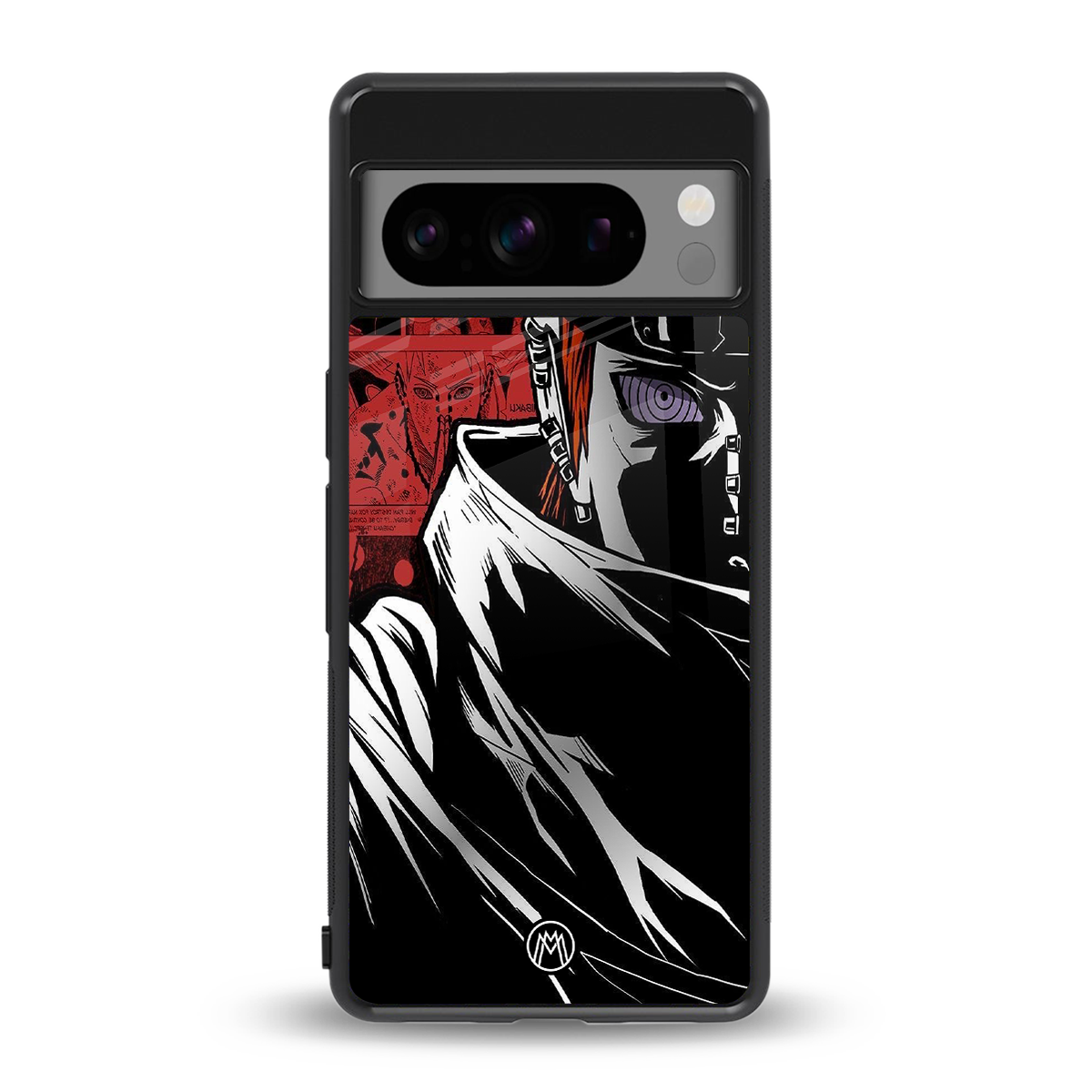 naruto vermilion back phone cover | glass case for google pixel 8 pro