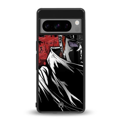 naruto vermilion back phone cover | glass case for google pixel 8 pro