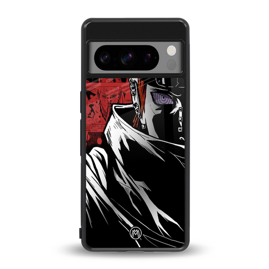 naruto vermilion back phone cover | glass case for google pixel 8 pro