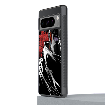 naruto vermilion back phone cover | glass case for google pixel 8 pro