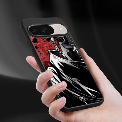 naruto vermilion back phone cover | glass case for google pixel 9