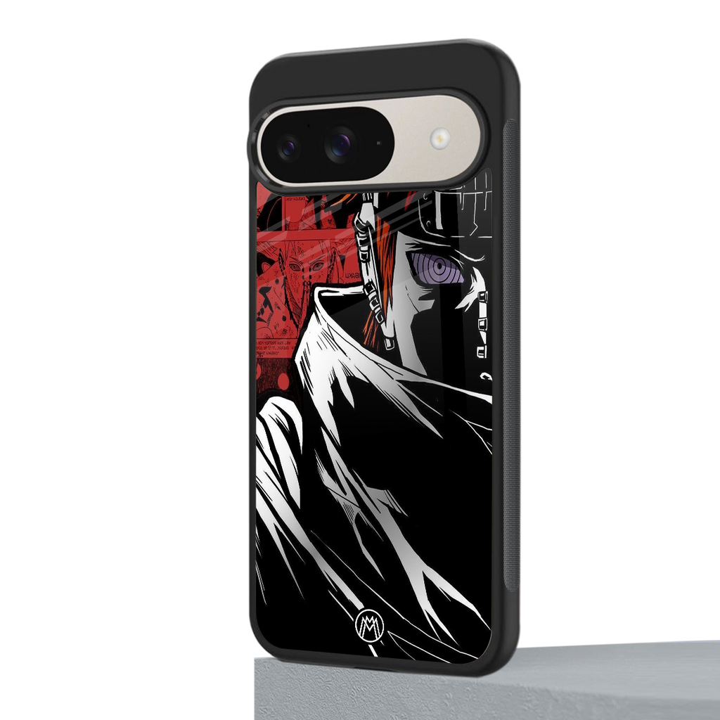 naruto vermilion back phone cover | glass case for google pixel 9