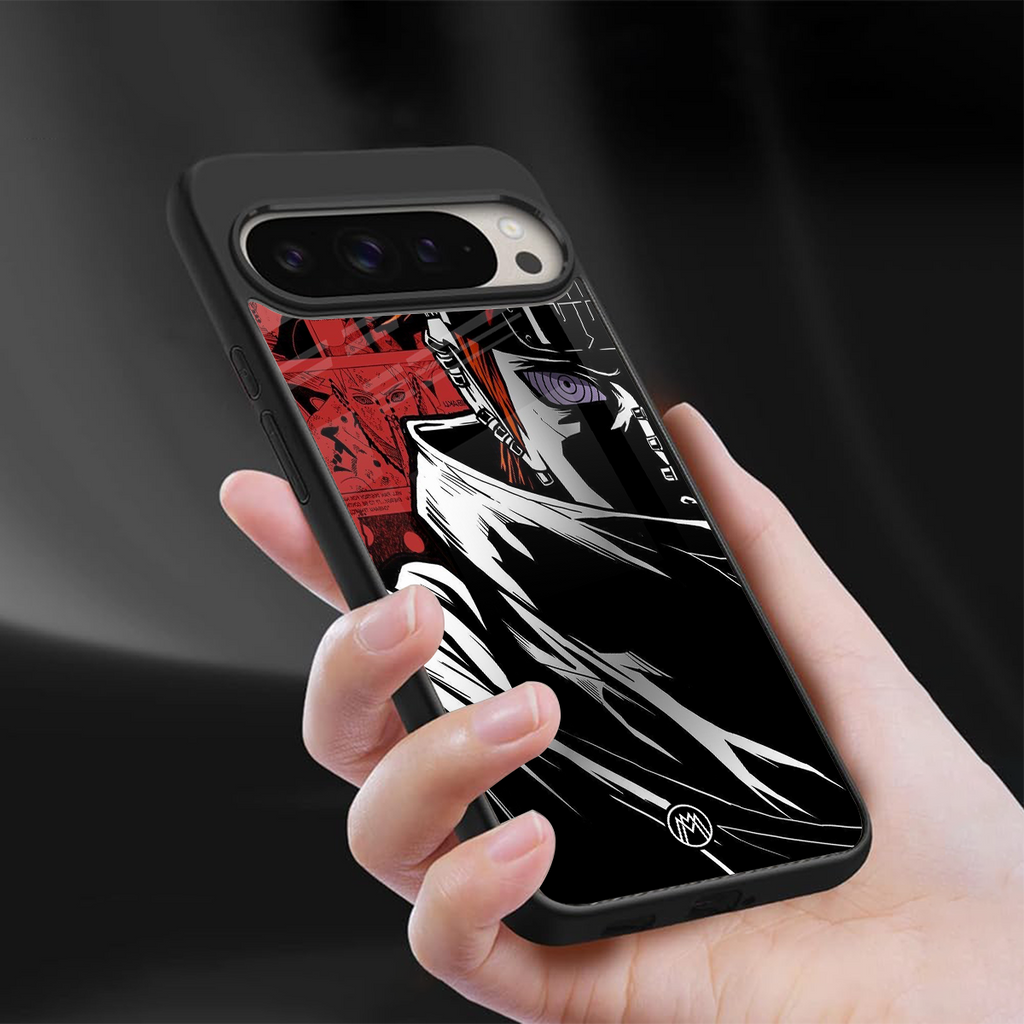 naruto vermilion back phone cover | glass case for google pixel 9 pro xl