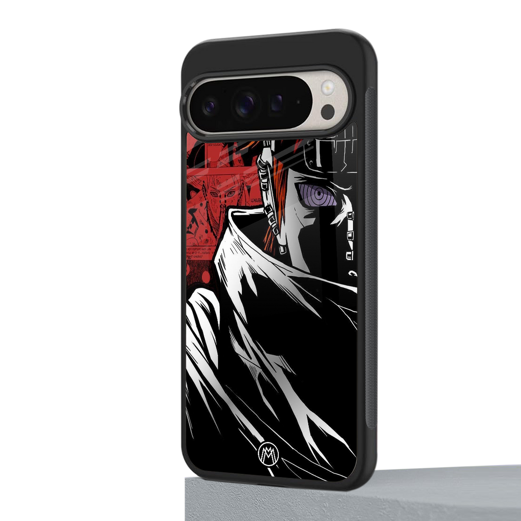 naruto vermilion back phone cover | glass case for google pixel 9 pro