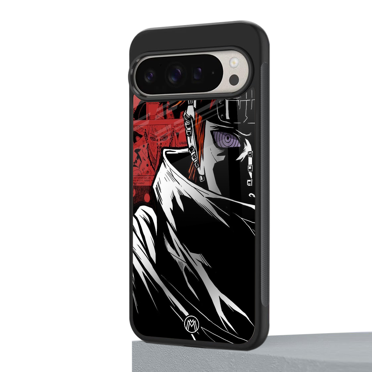 naruto vermilion back phone cover | glass case for google pixel 9 pro xl