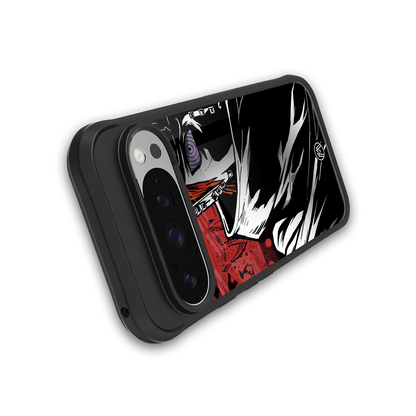 naruto vermilion back phone cover | glass case for google pixel 9 pro xl