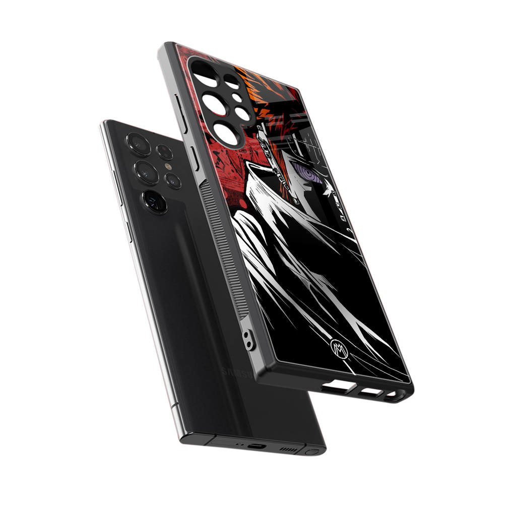 naruto vermilion back phone cover | glass case for samsung galaxy s23 ultra