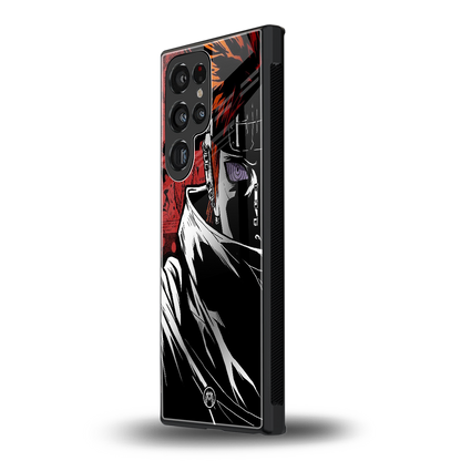 naruto vermilion back phone cover | glass case for samsung galaxy s24 ultra
