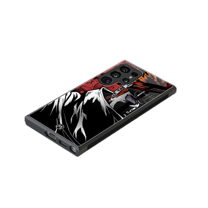 naruto vermilion back phone cover | glass case for samsung galaxy s24 ultra