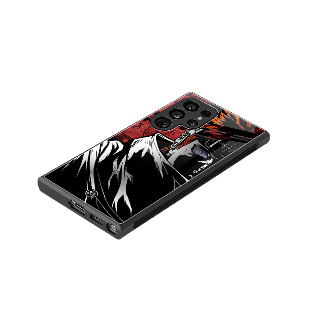 naruto vermilion back phone cover | glass case for samsung galaxy s23 ultra