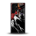 naruto vermilion back phone cover | glass case for samsung galaxy s25 ultra