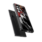 naruto vermilion back phone cover | glass case for samsung galaxy s25 ultra