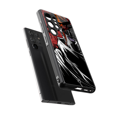 naruto vermilion back phone cover | glass case for samsung galaxy s25 ultra