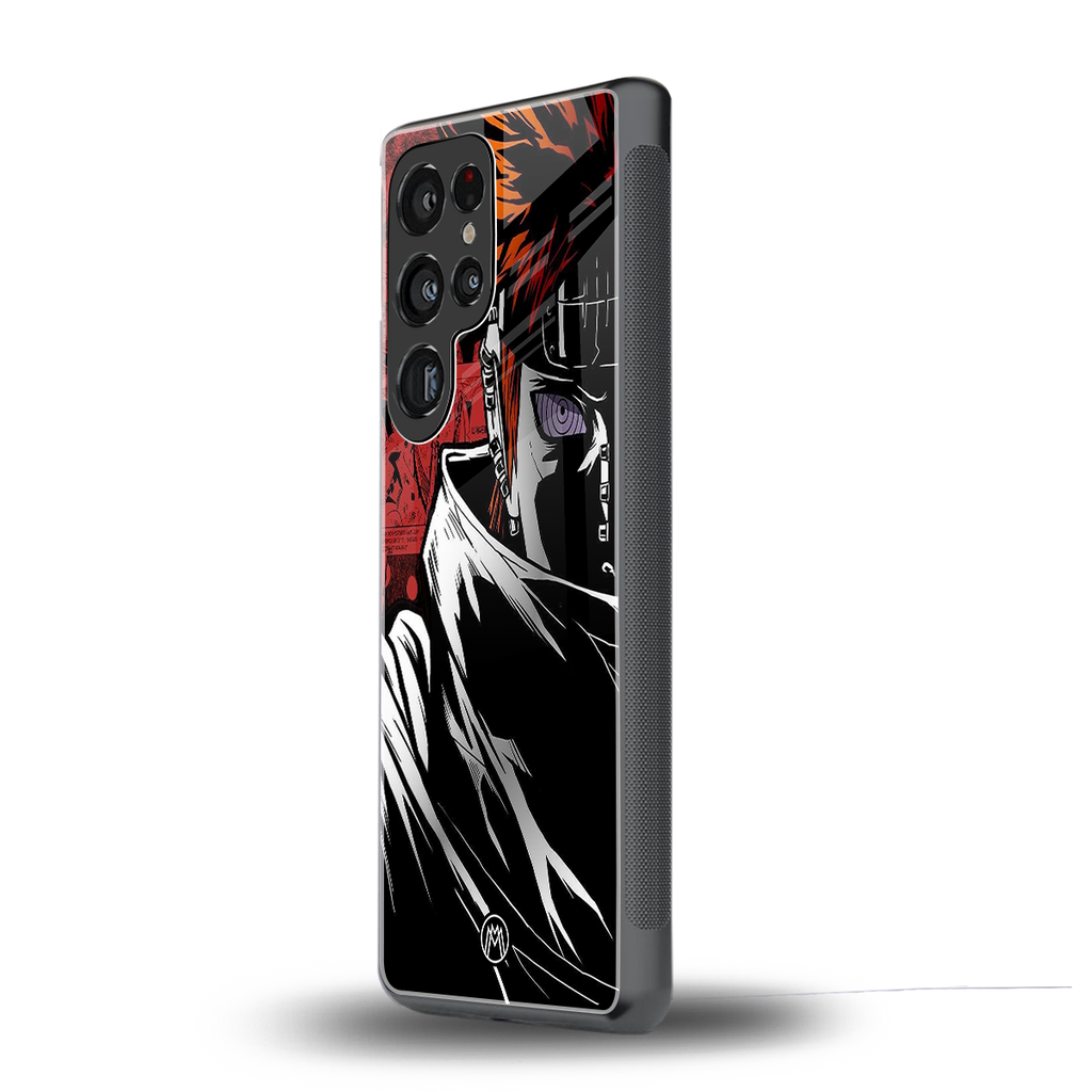 naruto vermilion back phone cover | glass case for samsung galaxy s25 ultra
