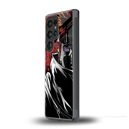 naruto vermilion back phone cover | glass case for samsung galaxy s25 ultra