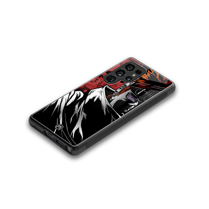 naruto vermilion back phone cover | glass case for samsung galaxy s25 ultra