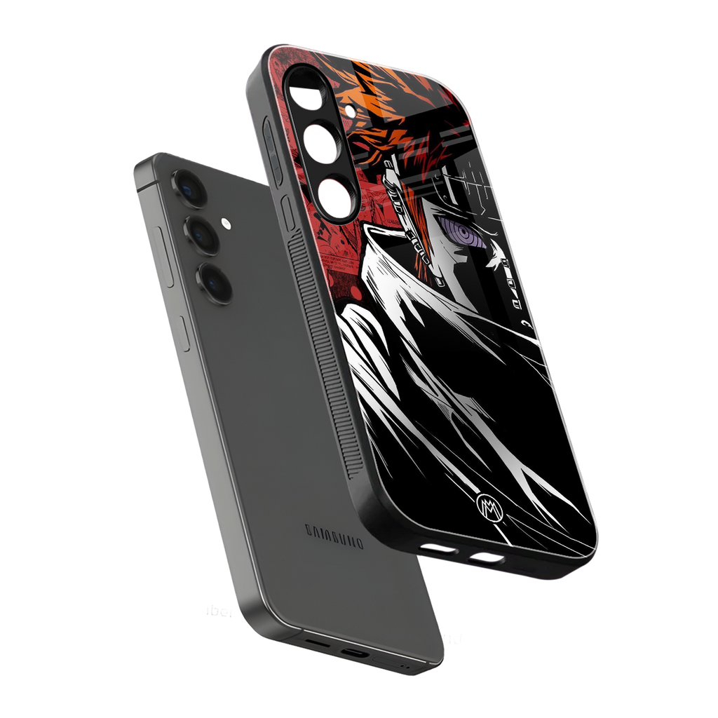 naruto vermilion back phone cover | glass case for samsung galaxy s25 plus
