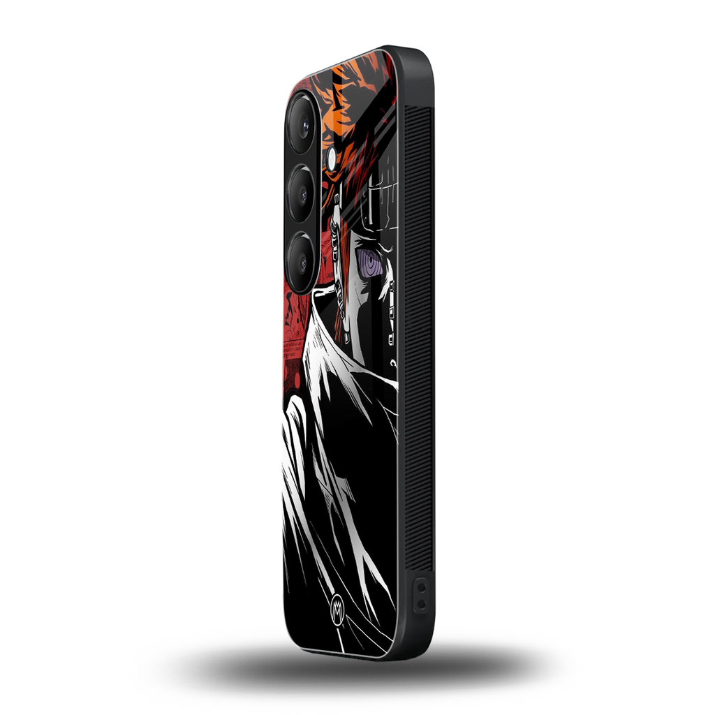 naruto vermilion back phone cover | glass case for samsung galaxy s24 fe