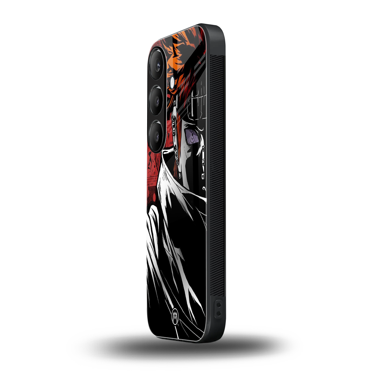 naruto vermilion back phone cover | glass case for samsung galaxy s24 fe
