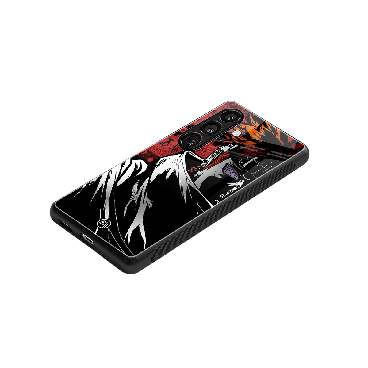 naruto vermilion back phone cover | glass case for samsung galaxy s24 fe