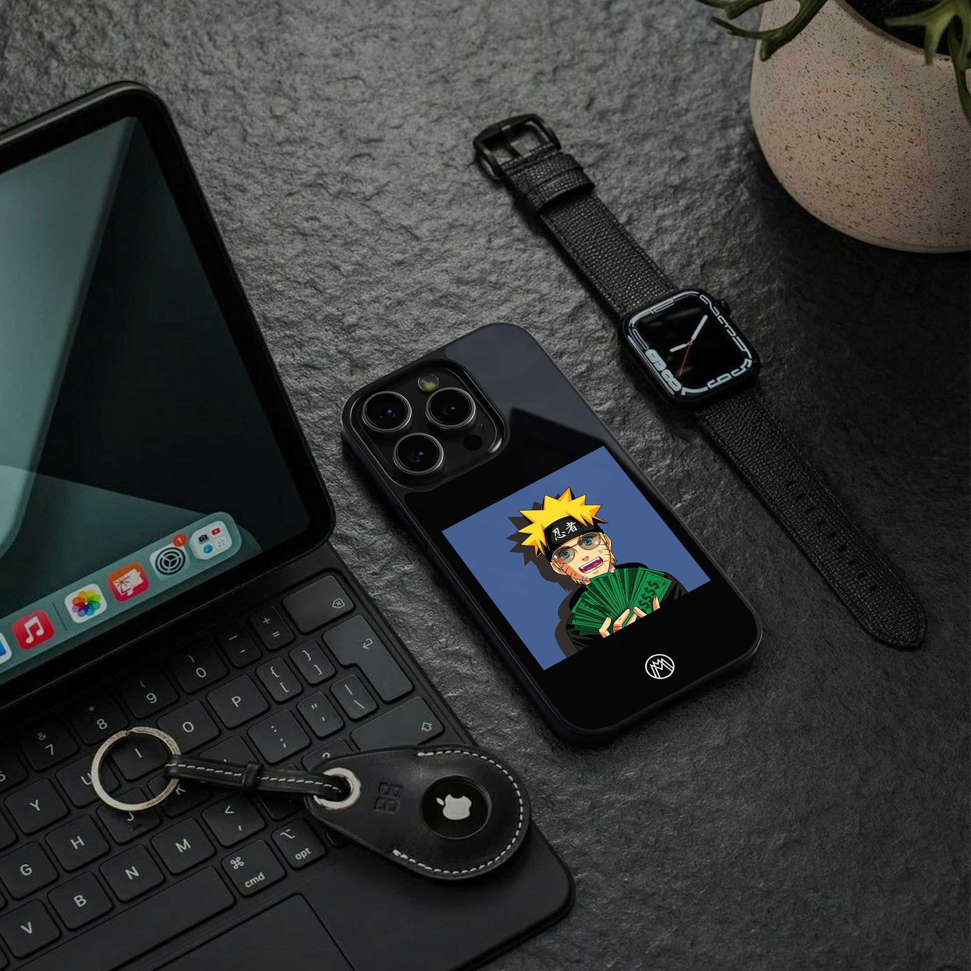 naruto hypebeast back phone cover | glass case for iphone 13