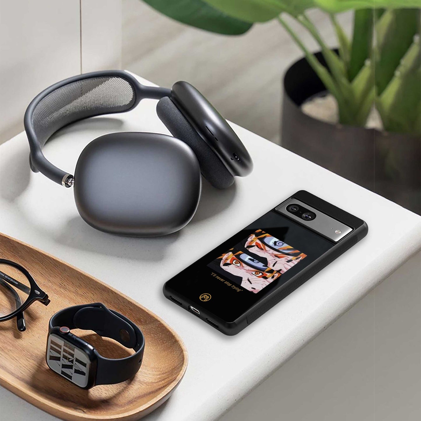 naruto motivation anime back phone cover | glass case for iphone 14