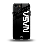 nasa black back phone cover | glass case for iphone 13 mini