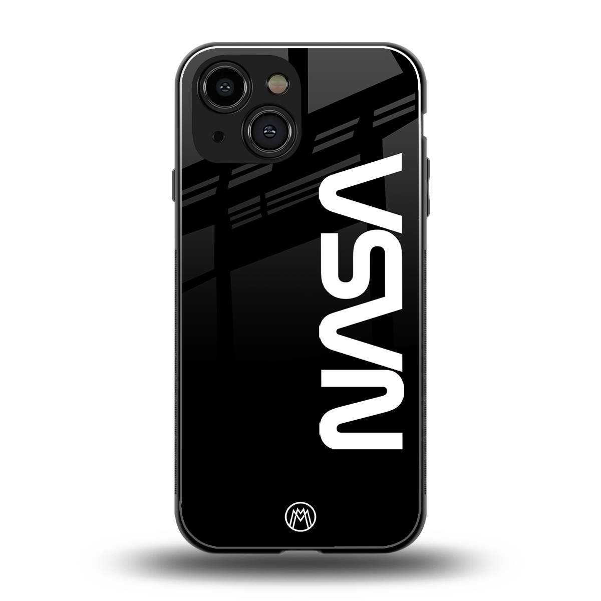 nasa black back phone cover | glass case for iphone 13 mini