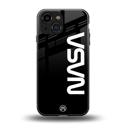 nasa black back phone cover | glass case for iphone 13 mini