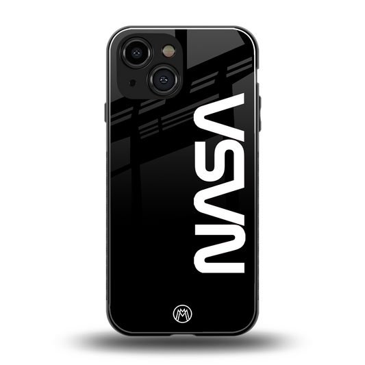 nasa black back phone cover | glass case for iphone 13 mini