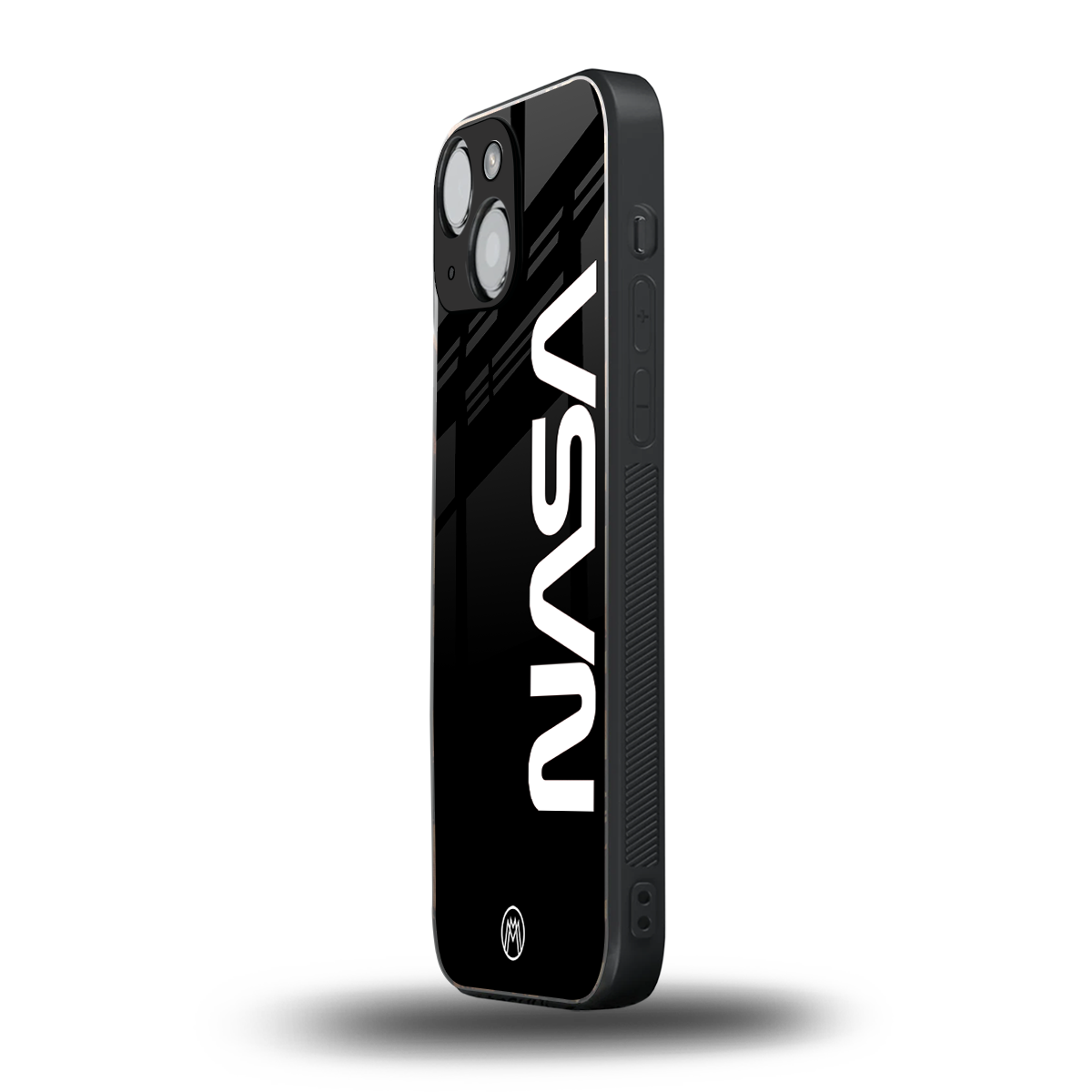 nasa black back phone cover | glass case for iphone 13 mini