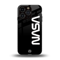 nasa black back phone cover | glass case for iphone 13 pro