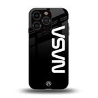 nasa black back phone cover | glass case for iphone 13 pro