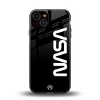 nasa black back phone cover | glass case for iphone 13