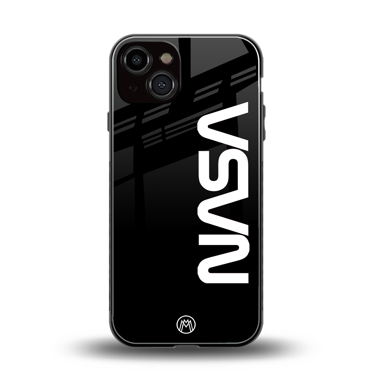 nasa black back phone cover | glass case for iphone 13