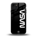 nasa black back phone cover | glass case for iphone 15